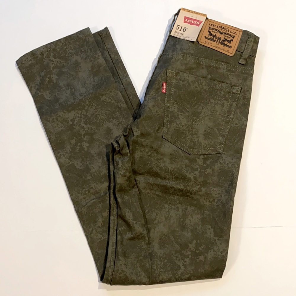 Levi’s 510 SZ 16 Girls Olive Haze Girls Skinny Pants New
